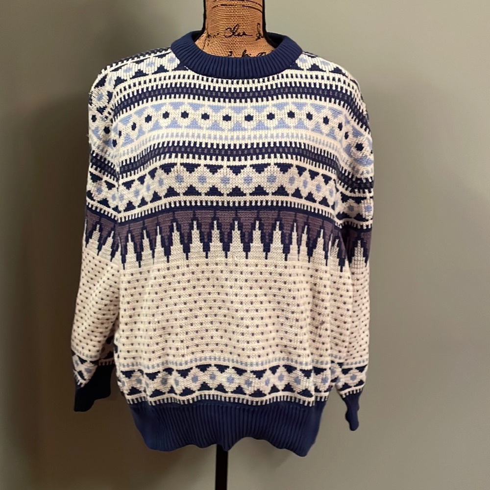 1980s vintage Snowdrift sweater size XL.
